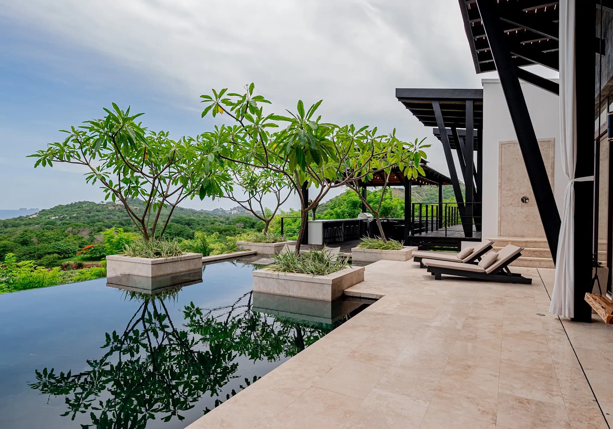 Luxury beachfront resort with crystal clear waters